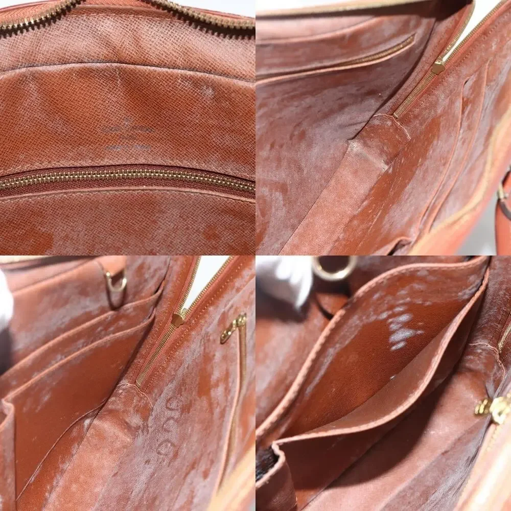 Louis Vuitton Epi Porte Documents Voyage Business Bag Brown